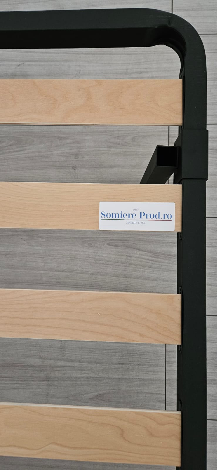 Somiera pat Eco 120x200 cm, 13 lamele lemn, cadru metal, cu picioare 30 cm 2 Somiera pat Eco 120x200 cm, 13 lamele lemn, cadru metal, cu picioare 30 cm - imagine 2