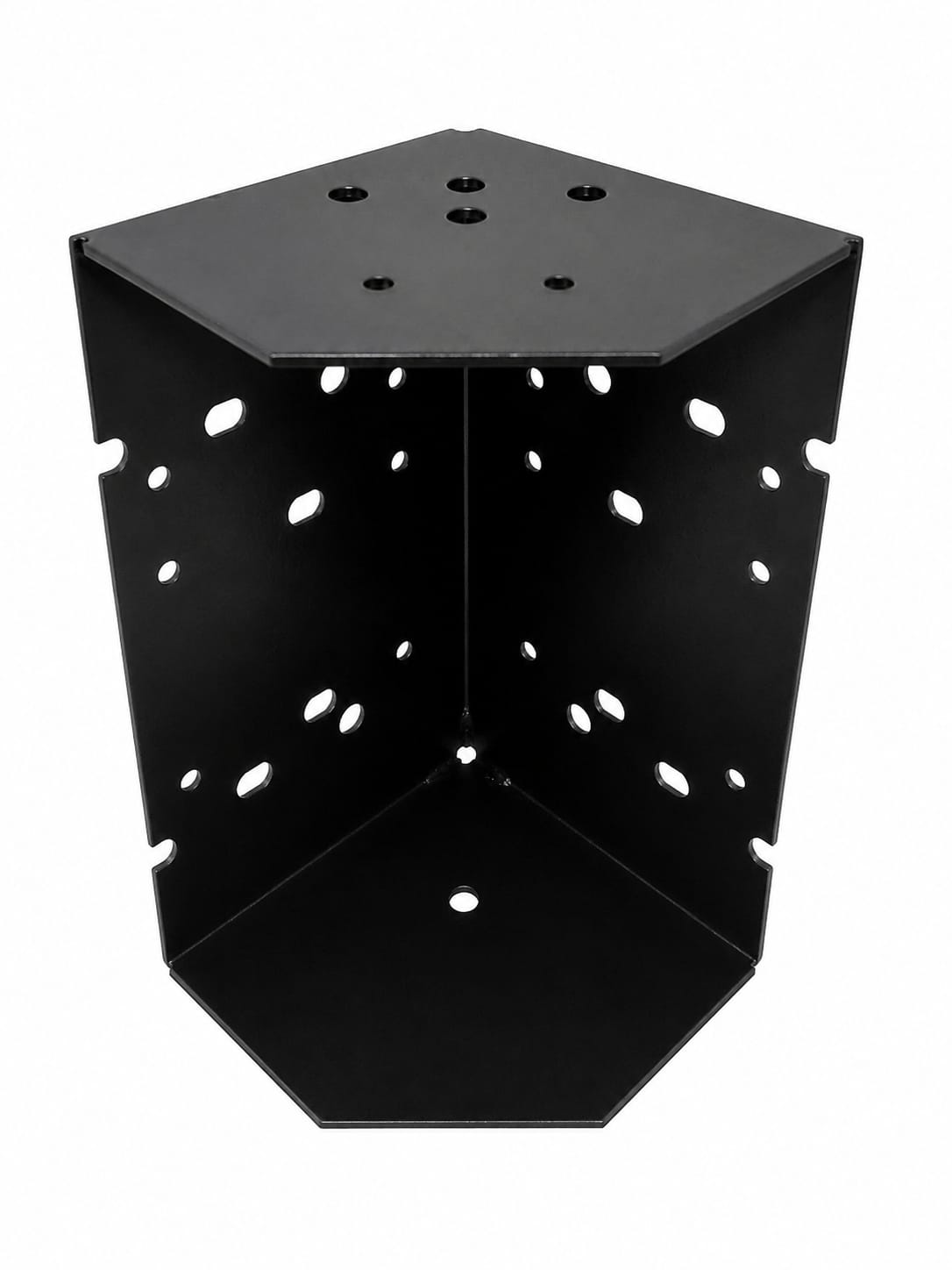 Set 4 coltare fier pentru paturi, 110x110x210 mm